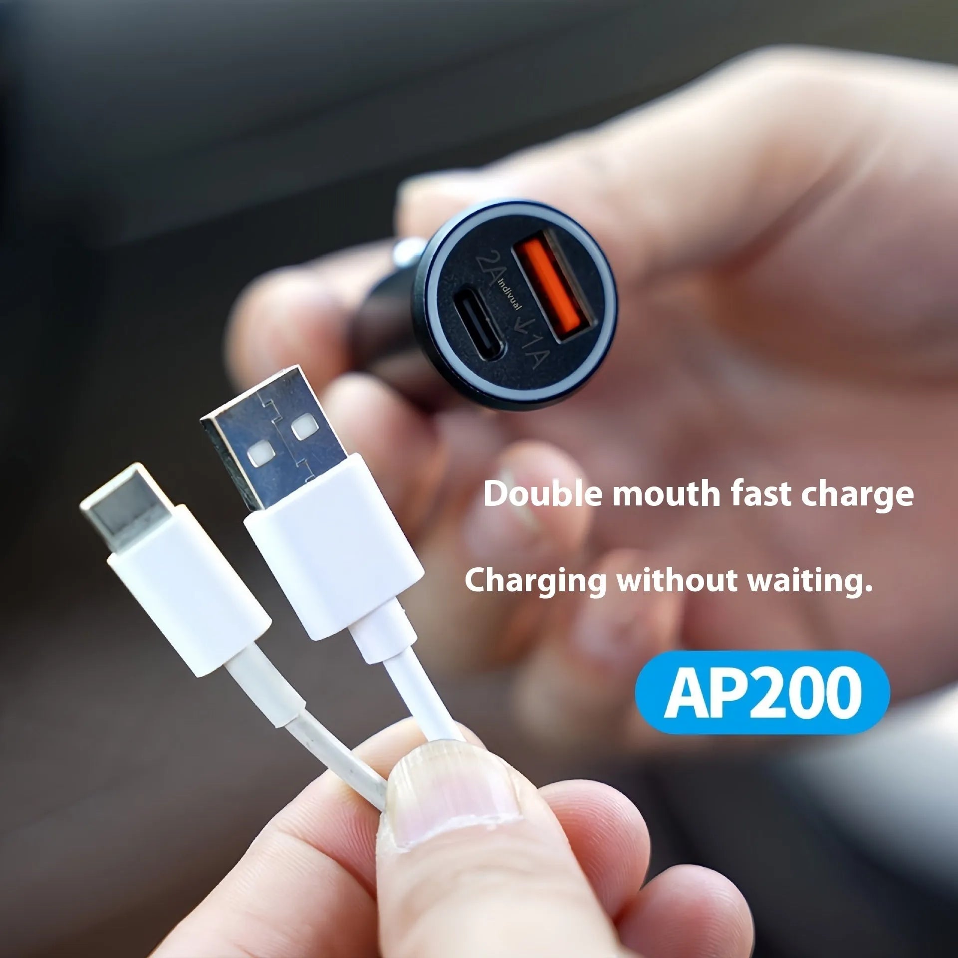 Black GPS car locator device with cigarette lighter plug for vehicle tracking