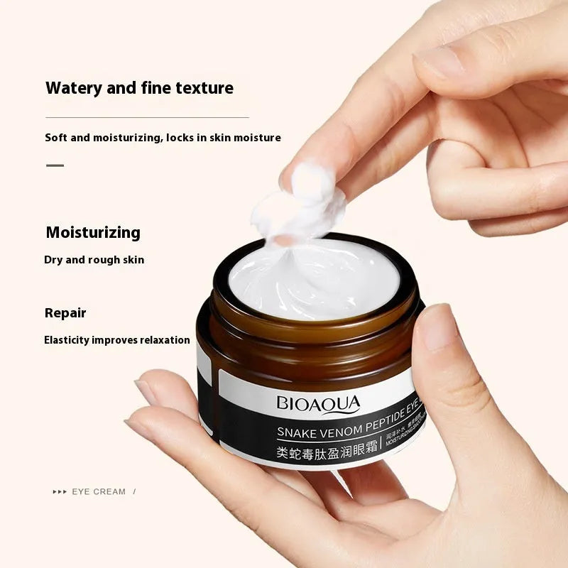 30g jar of peptide firming eye cream for dark circle treatment and skin nourishment