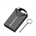 Silver car-shaped metal USB flash drive on a black lanyard necklace.