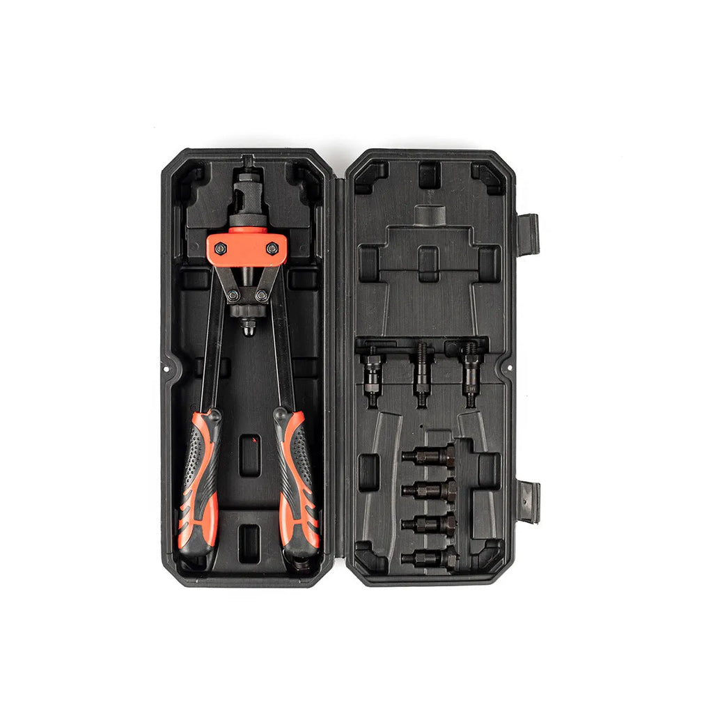 CQ14 14-inch alloy rivet nut tool with set of six interchangeable tips
