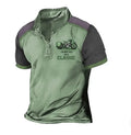 Golf polo shirt with 3D digital print in a solid colour, loose pullover style.
