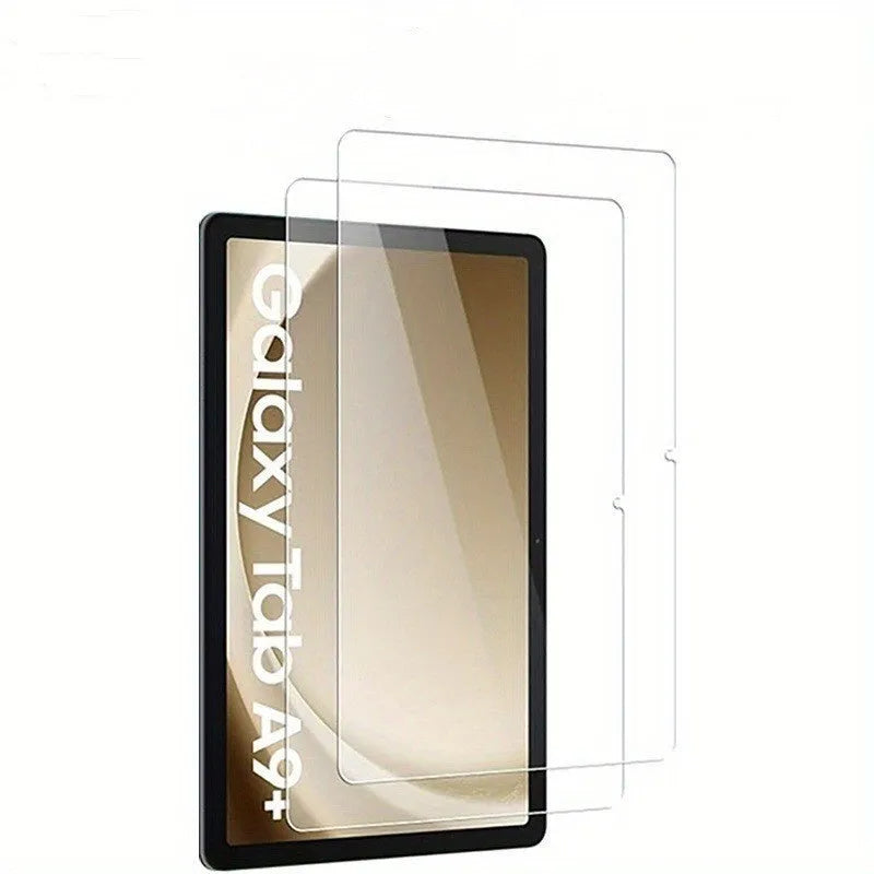 Samsung Galaxy Tab tempered glass screen protector showing straight edge and 2.5D arc edge options.