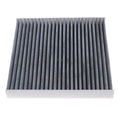 Grey Geely vehicle cabin air filter grid panel measuring 215x210x30mm