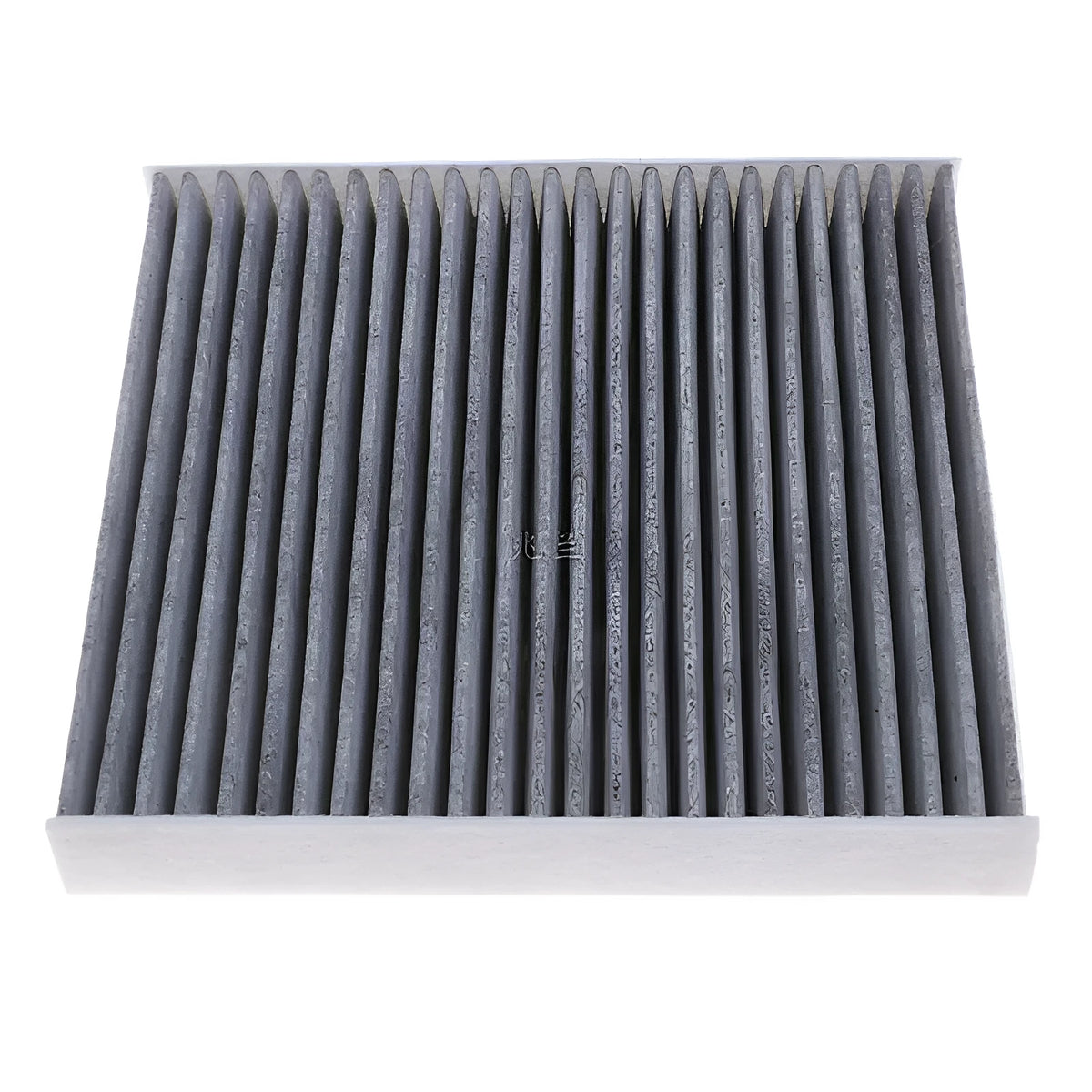 Grey Geely vehicle cabin air filter grid panel measuring 215x210x30mm