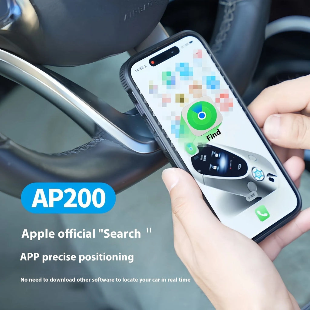 Black GPS car locator device with cigarette lighter plug for vehicle tracking