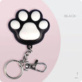 Compact black infrared cat teaser toy with USB charging port and keychain attachment