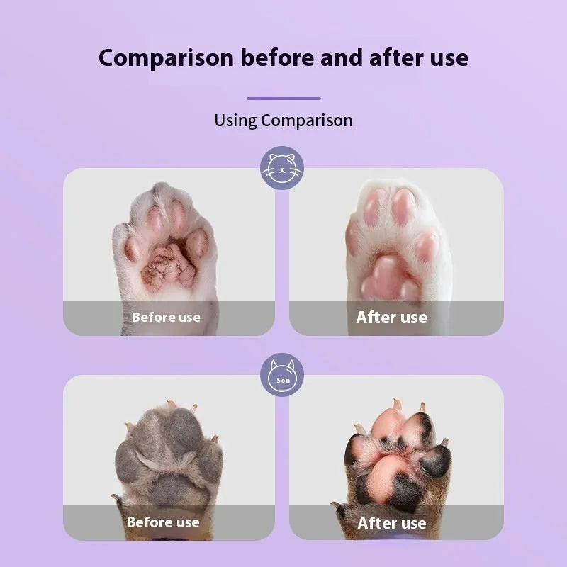 40g pet foot care cream container with Brazil palm wax formula for cat and dog claw lubrication