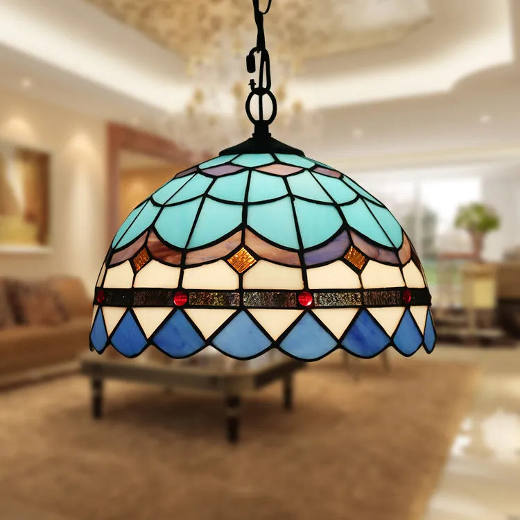 European Baroque style coloured glaze abstract chandelier hanging light fixture.