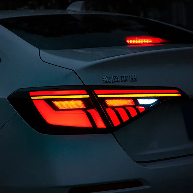 11th generation Honda Civic modified LED taillight assembly in black and red colour option