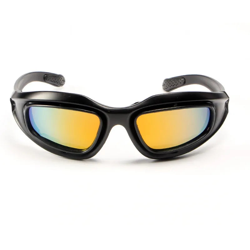 Tactical polarised cycling sunglasses with full rim PC frame for outdoor sports