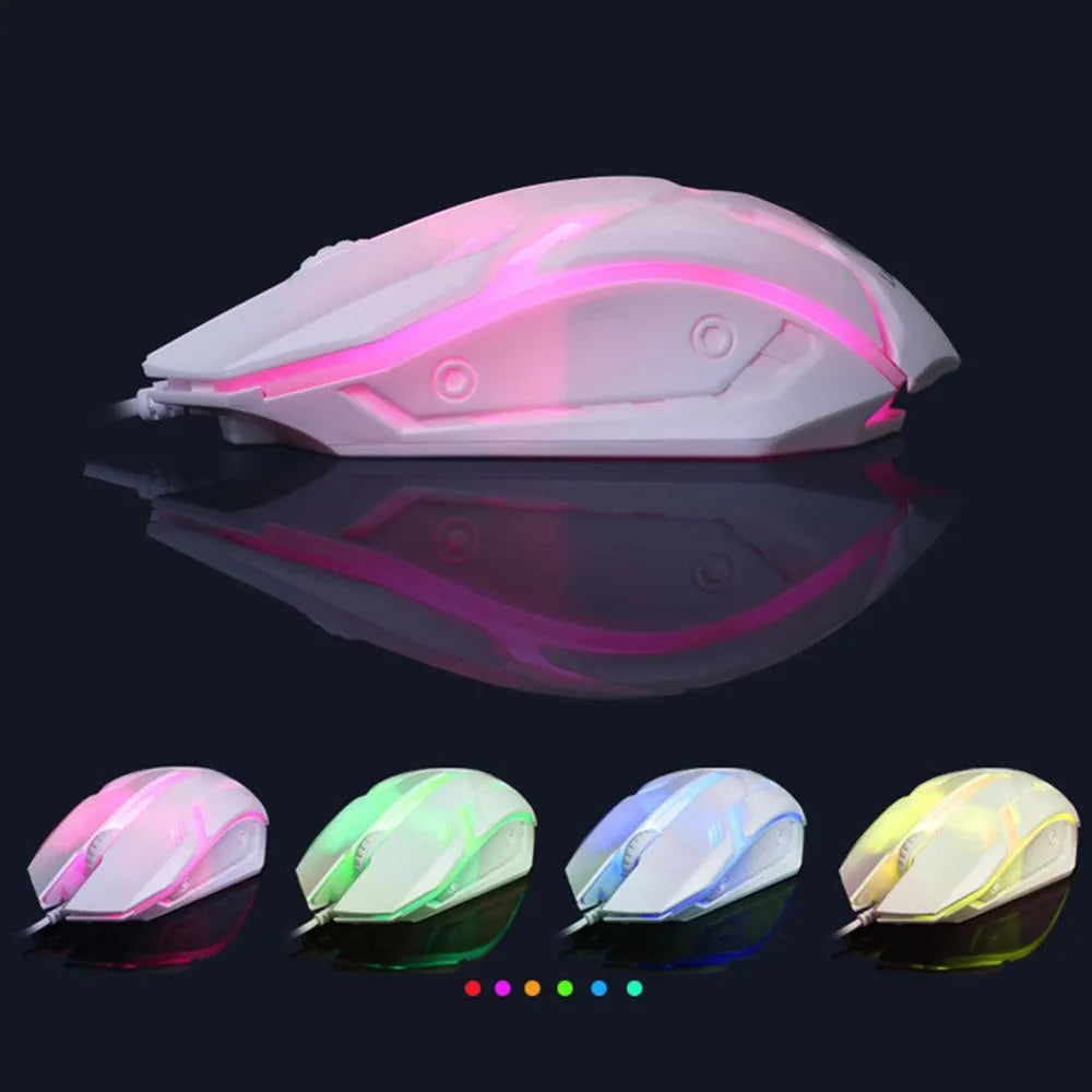 GTX300 black wired gaming keyboard and mouse set with colour backlit keys on desk