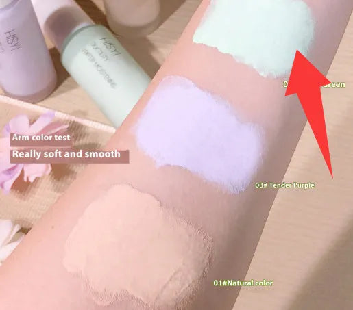 Silky clear brightening makeup primer in three colour options 01 02 03