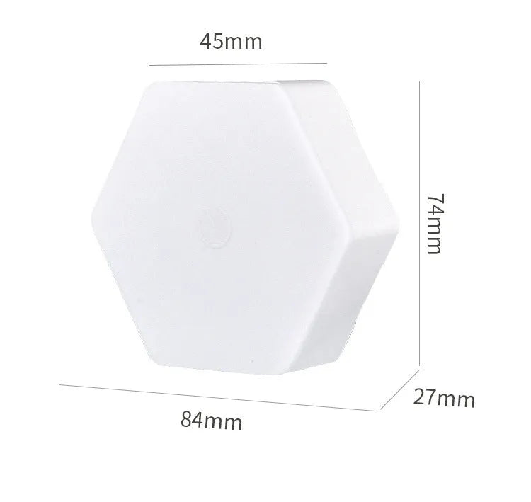 White rectangular wireless remote control LED pat light with touch panel.