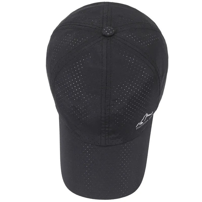 Korean-style adjustable baseball cap in polyester with dome crown for summer sun protection