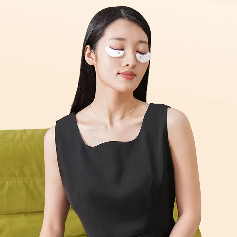 Eye Massage Instrument BIO9 with red light and EMS pulse modes, 7 Generation Eye Meter and five pairs of eye masks