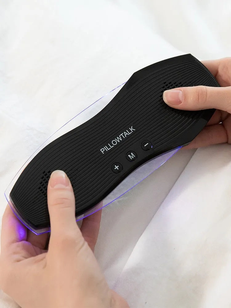 Black true wireless Bluetooth in-ear headphones for sleeping comfortably with microphone and button controls