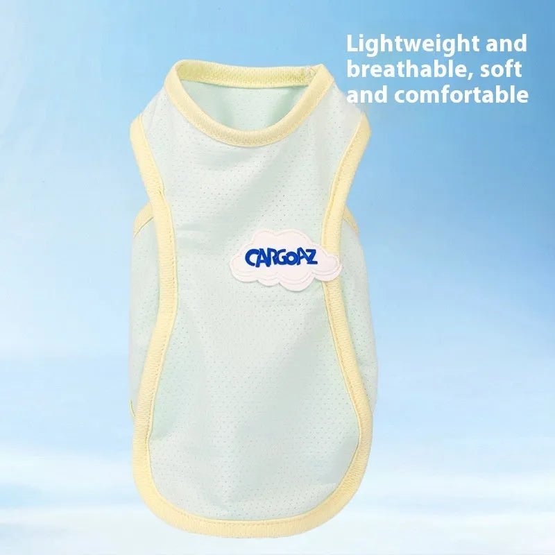 Polyester cat vest in grass green available in sizes XS to 2XL