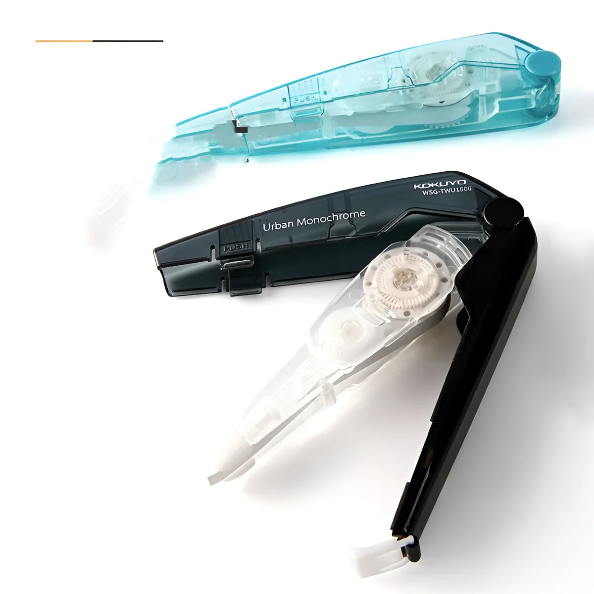 Correction tape refill cartridge in four colour options for student and home use