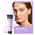 30g moisturising makeup primer colour box with green, pink, and purple correcting shades