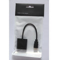 HDMI to VGA adapter cable with 0.3 metre black copper wire and connectors