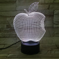 3D fruit shaped colourful LED night light with touch control interface
