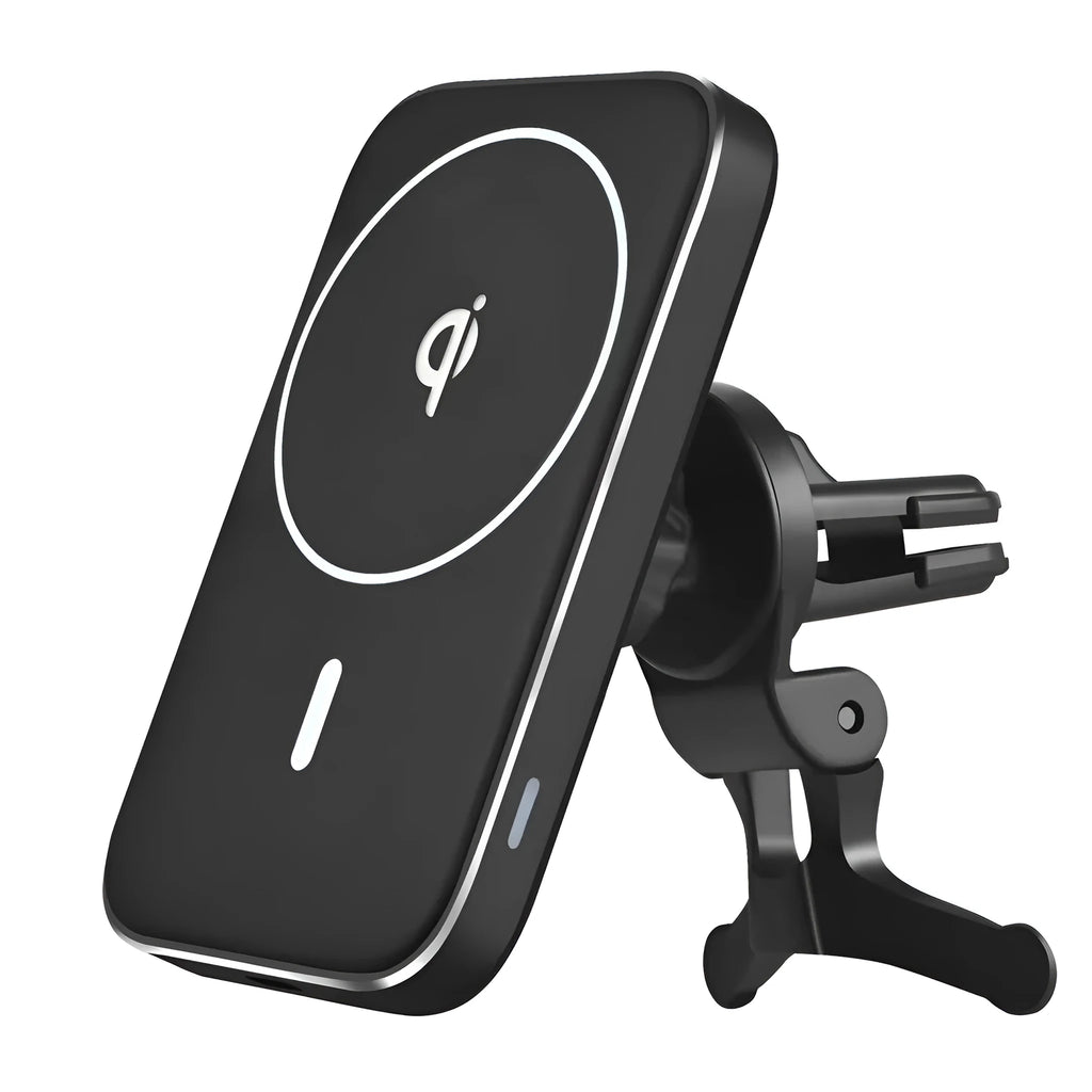 Black M6 magnetic wireless charging car bracket for smartphones