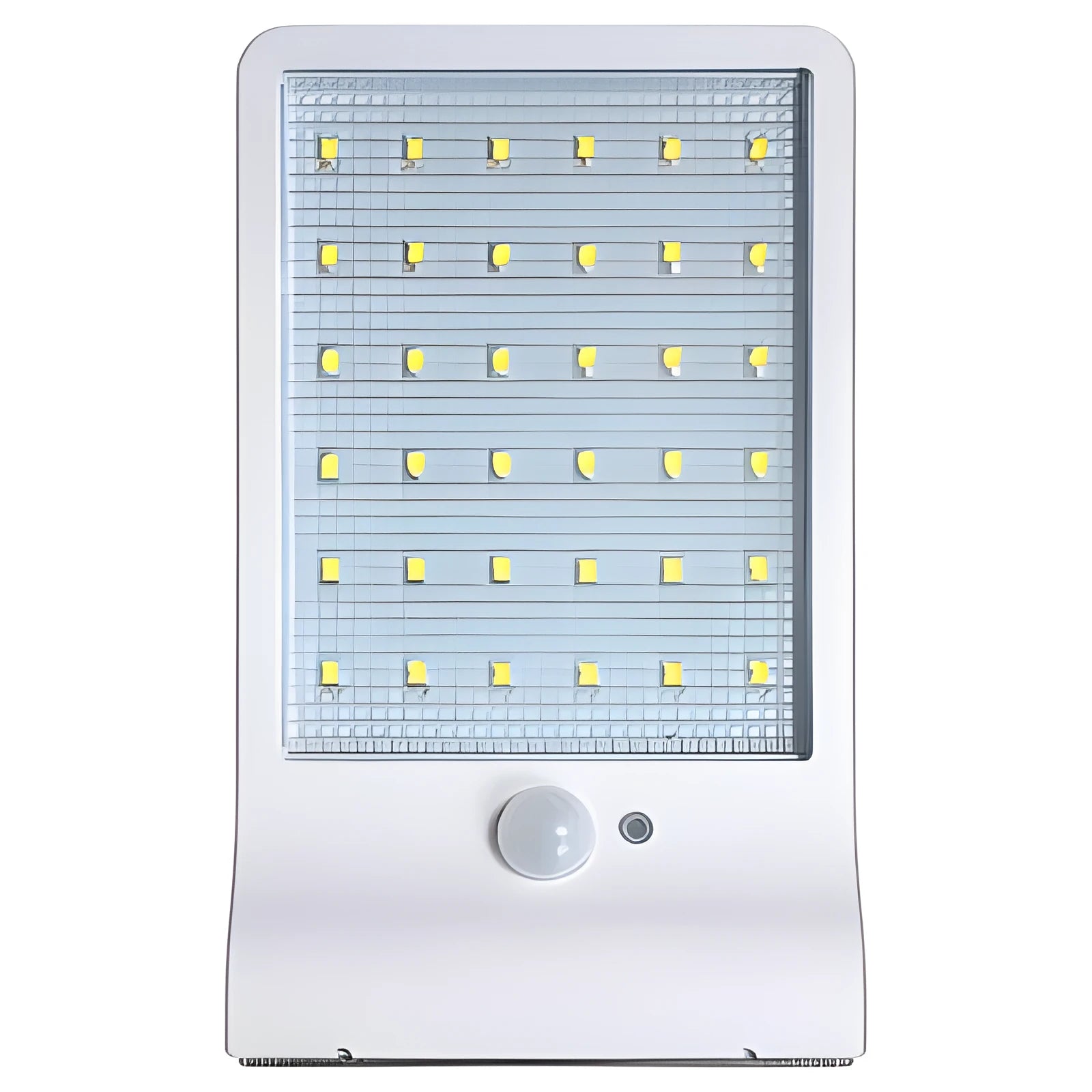 Black and white solar garden light with waterproof IP65 rating for outdoor balcony and courtyard use