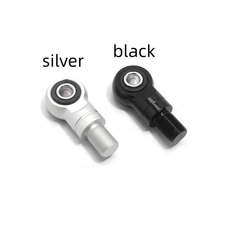 Motorcycle shock absorber conversion round head aluminium alloy fitting 16mm black silver