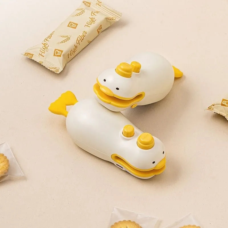 Yellow duck rechargeable sealing machine with charging cable