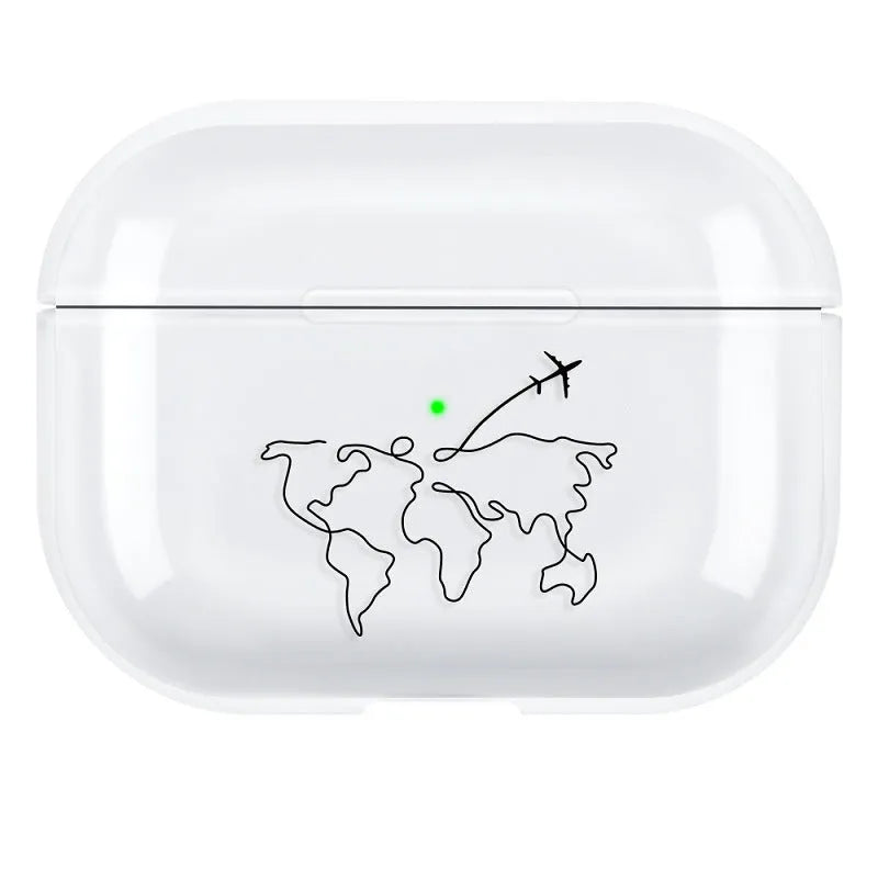 PC hard shell back cover case for AirPods Pro 3 in solid colour