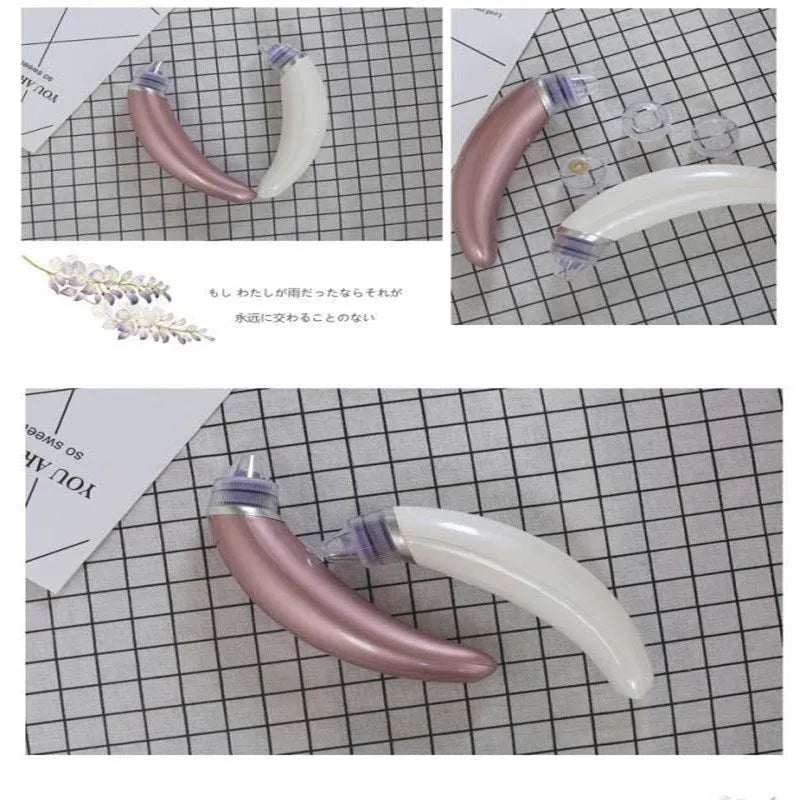 JY-666 electric blackhead suction instrument in rose gold or white for facial pore cleansing