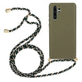 Huawei P30 phone case with wrist lanyard and painted floral design in multiple colours