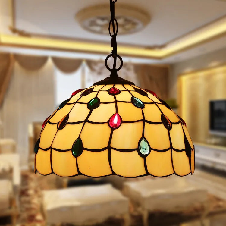 European Baroque style coloured glaze abstract chandelier hanging light fixture.