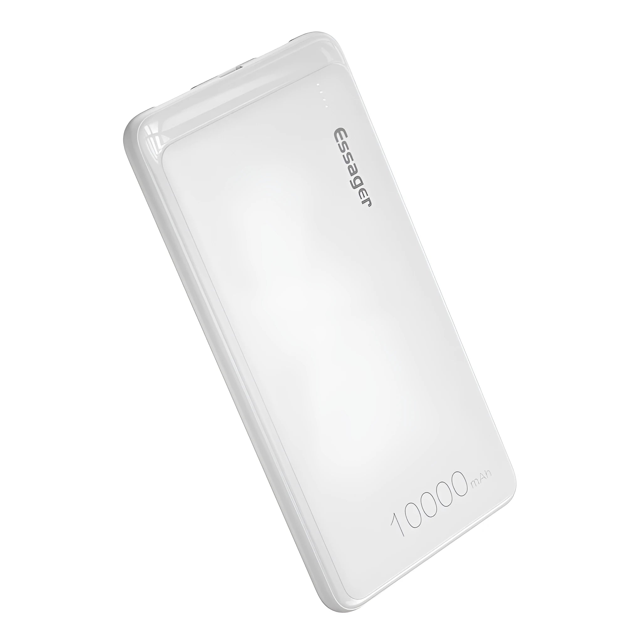 Essager Small Jane black and white 10000mAh portable power bank with LED indicator lights