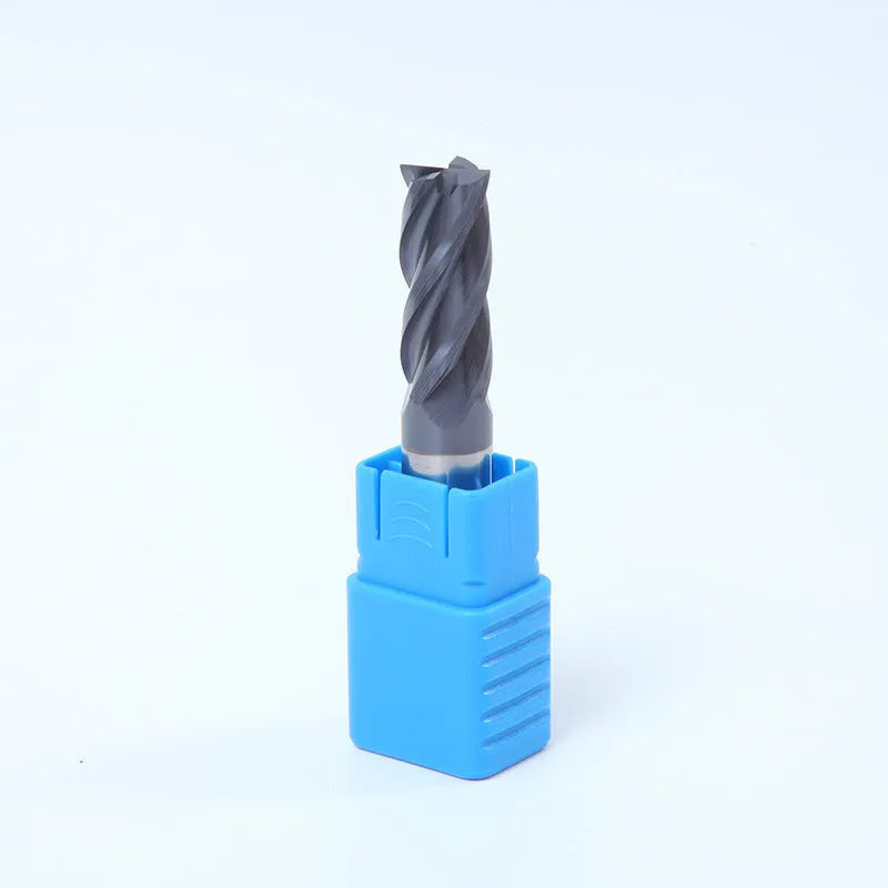Carbide milling cutter with spiral cutting edge and straight shank design