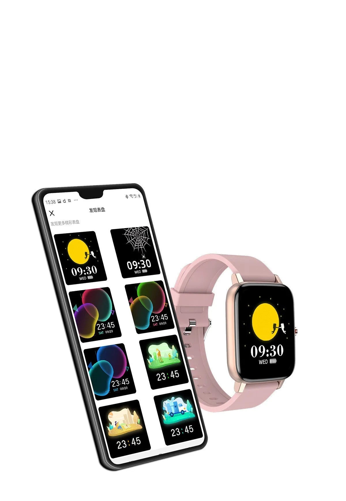H80 fashion sports smart watch with silicone strap on wrist, showing health metrics on 1.69 inch screen.