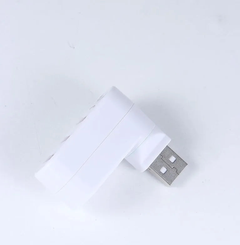 USB 2.0 hub splitter with spin colour design in black and white colour options