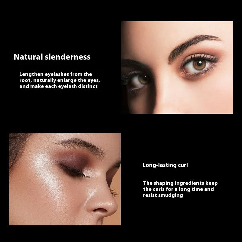 Black 4D waterproof mascara tube for long, thick, smudge-resistant lashes.