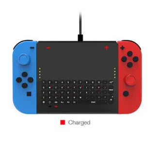 Black felt pouch case for Nintendo Switch open to show console compartment and 5 game card slots.