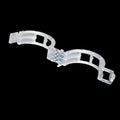 50 plastic gardening clips for tomato plant support and flower twig retention in assorted colours