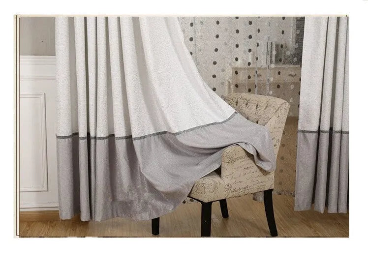 Single panel simple blackout curtain in whole piece cloth with hook or ring style options for custom window fitting