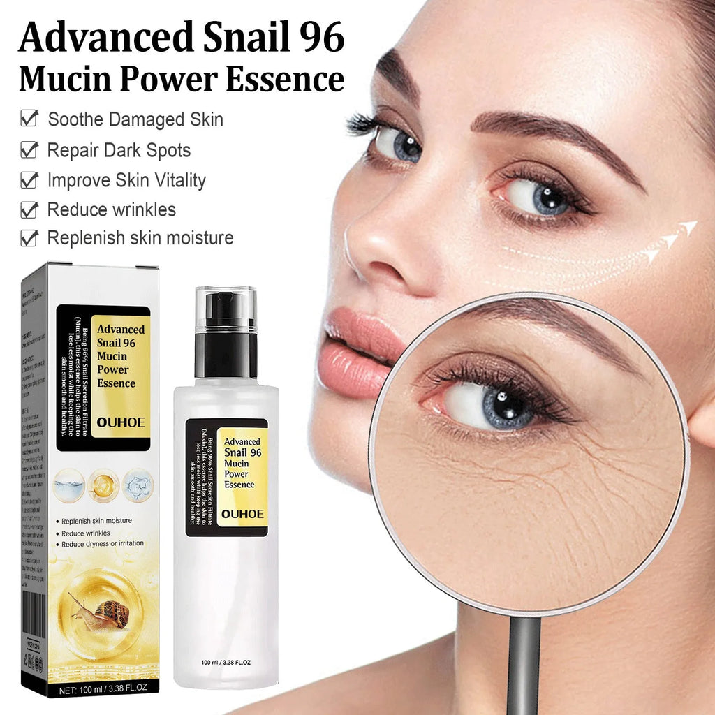 100ml snail collagen facial serum bottle with original formula for hydrating and brightening effects
