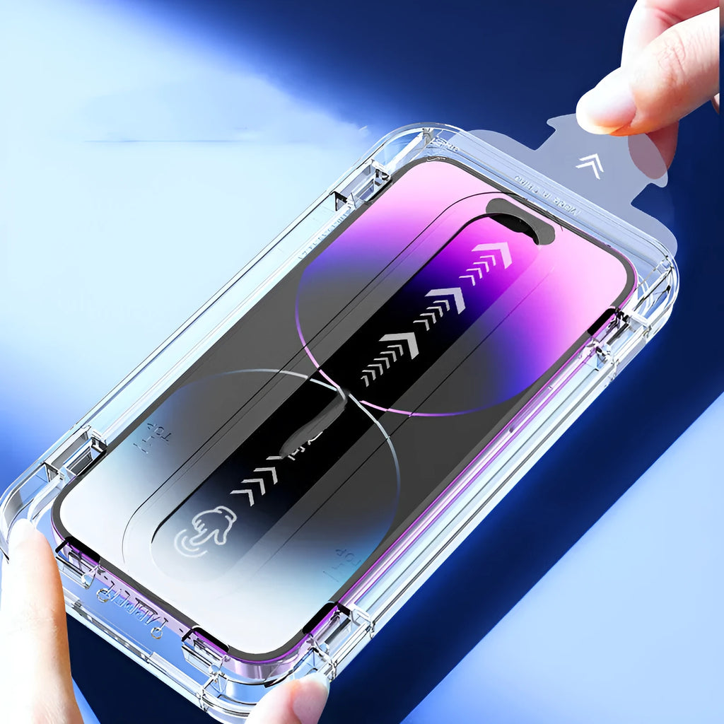Tempered glass privacy screen film for iPhone 12 13 14 with anti-peeping and anti-fingerprint features