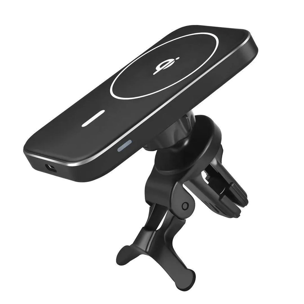 Black M6 magnetic wireless charging car bracket for smartphones