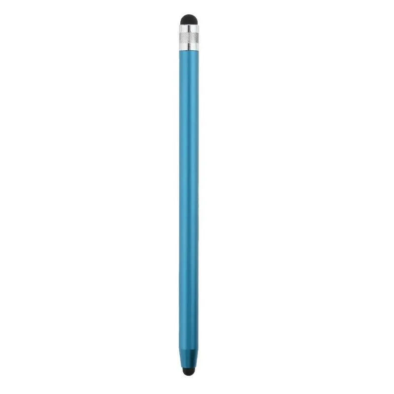 WK128 metal painting pen with dual rubber tips for capacitive touch screens in various colours