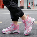 Children's rotating button basketball shoes in multiple colours with waterproof design