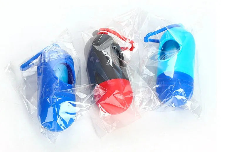 Roll of coloured dog waste disposal bags showing 22.5x30cm size and variety of colours