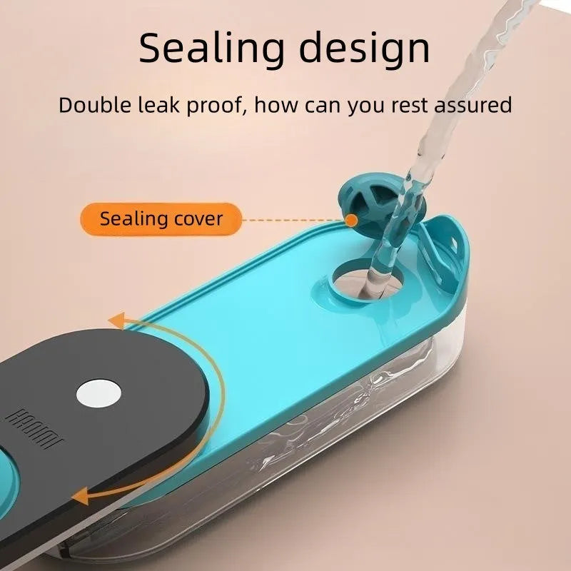 Portable pet water bottle with foldable drinking bowl for dogs cats outdoor travel