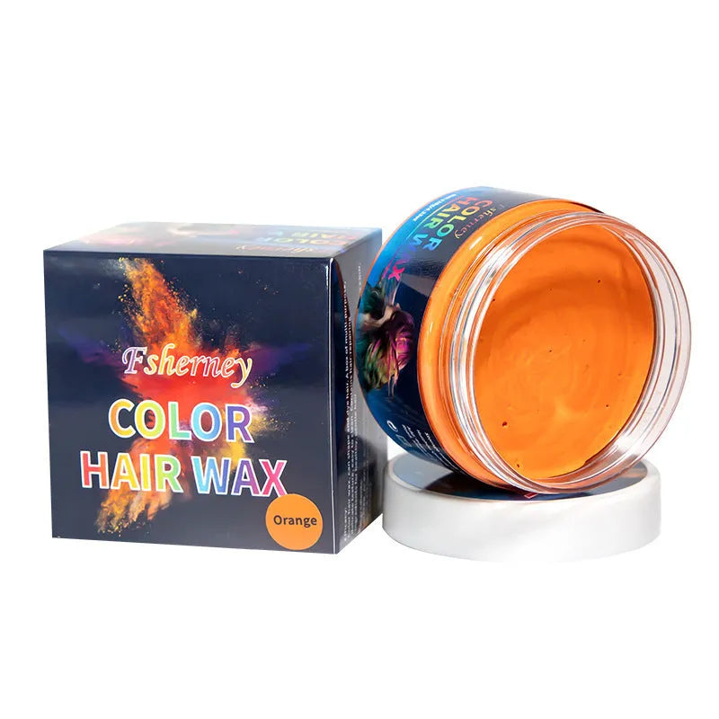 120g hair styling clay container showing temporary colour options for strong hold hairstyling