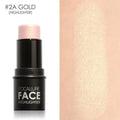 Face contour highlighter cream palette with four shades A B C D for cheekbone definition